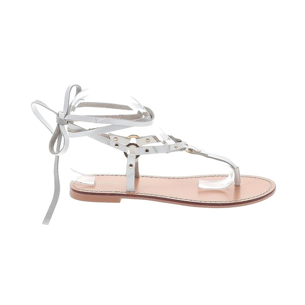 Pilcro white tie-up strappy sandals Sz 8